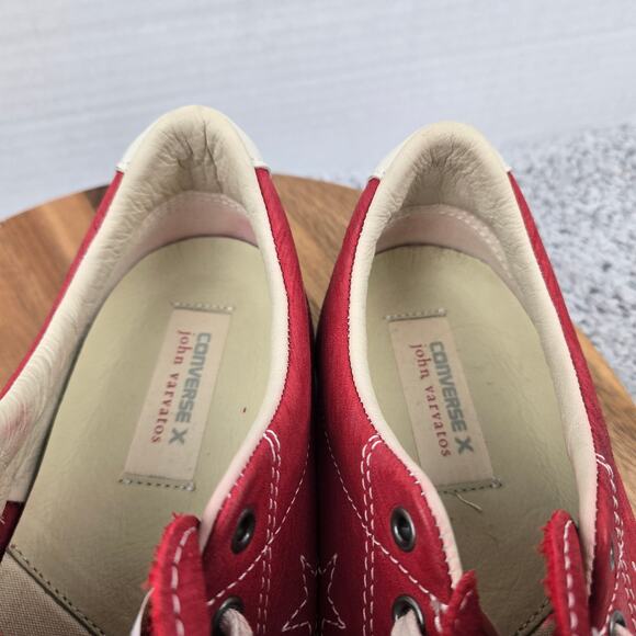 Converse Mens John Varvatos Star Player EV Ox Red Leather Casual Daily Sneaker 9 - Picture 12 of 13